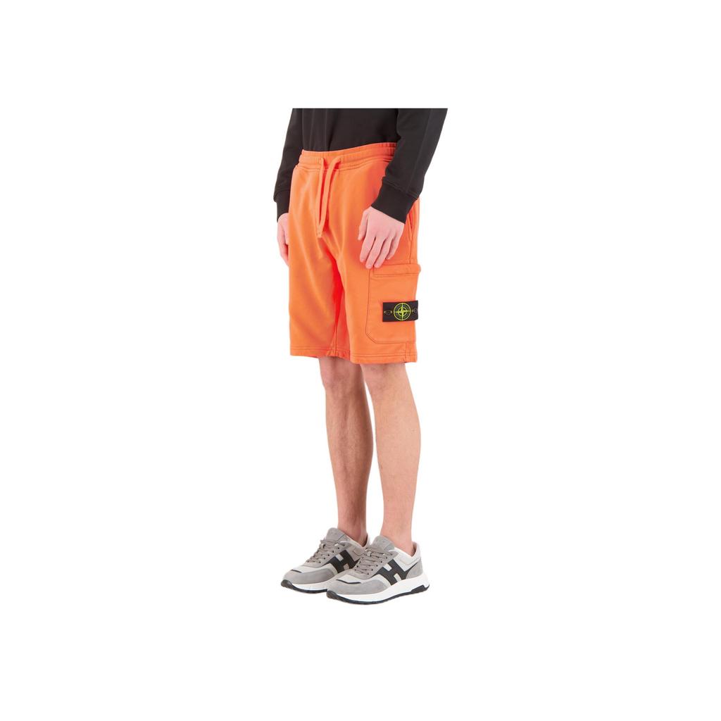 Stone Island Plain Mid-Waist Casual Shorts Men shorts Coral K1S156200012S0051-V008A
