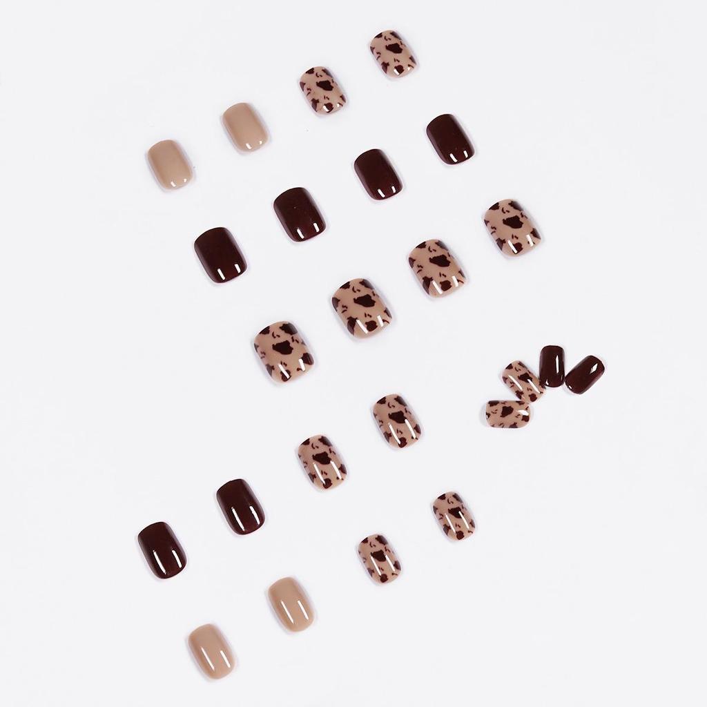 Leopard Print Manicure Stickers - Reusable False Nail Tips