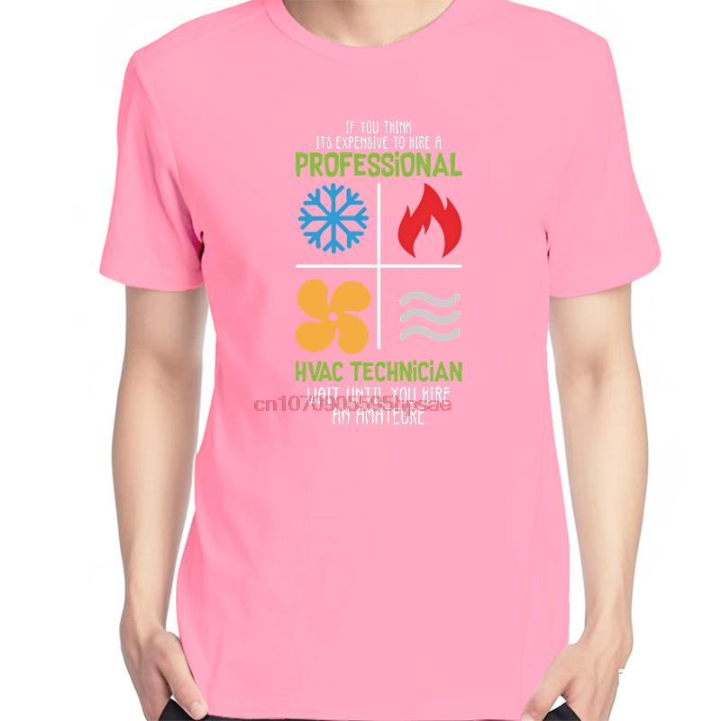 Unisex Cotton Short Sleeve Tshirts Hvac Technician Heating Cooling Fashion Graphic Summer New Shirt Casual Trendy Top