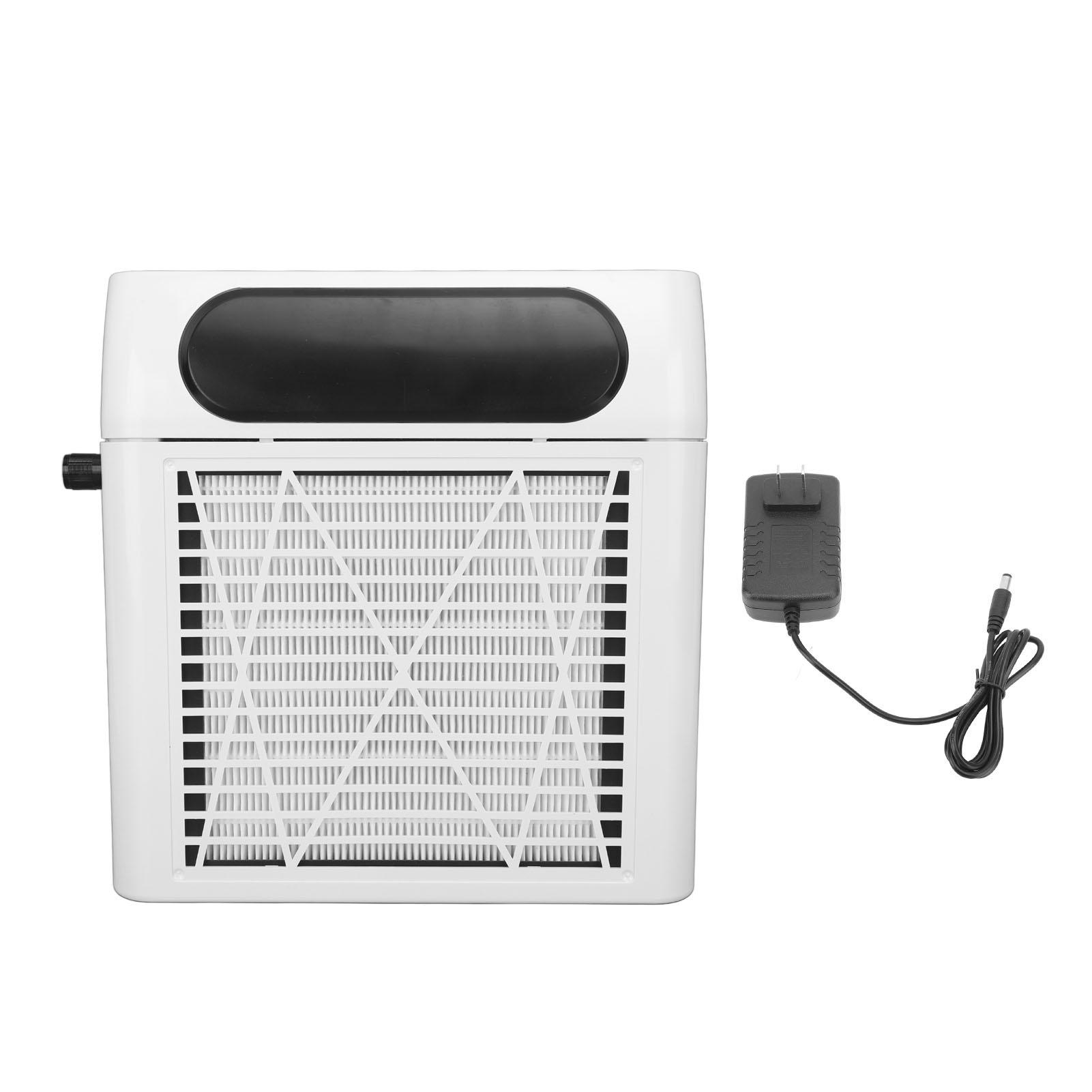 

Electric Nail Dust Collector 80W Portable Small Multi Functional Nail Fan Dust Collector US Plug белый