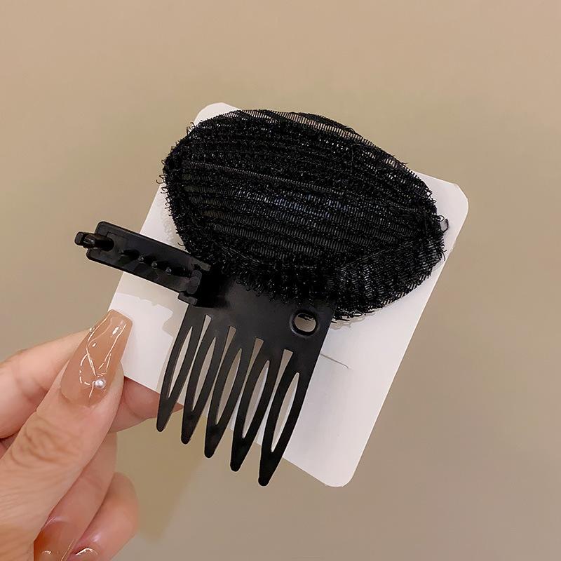 

Невидимая пушистая заколка для волос из губки, передняя линия волос, завиток снизу, пушистая подушка, шпилька, посылка, инструмент для прически 1PC чёрный