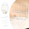 Space Saving Clear Display Shelf Acrylic Jewelry Stand for Displaying Necklaces and Bracelets Jewellery Storage Rack