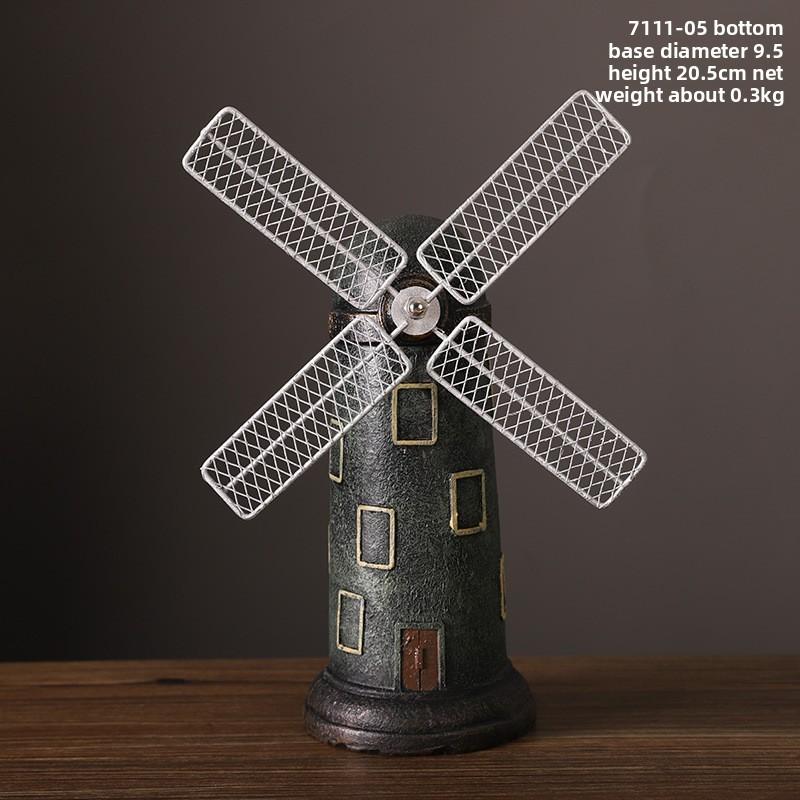 Dutch Modern Windmill Resin Decor For Office Desk Bookshelf Home Gift Display