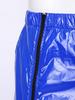 Pantaloni da Uomo in Vinile Impermeabili Riutilizzabili Vita Elasticizzata Tasche Laterali Zip a Doppio Cursore Pantaloni