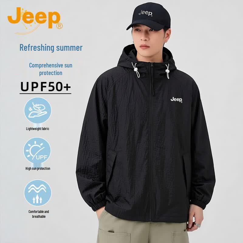 Jeep Men s Hooded Summer UV Protection Jacket 2XL