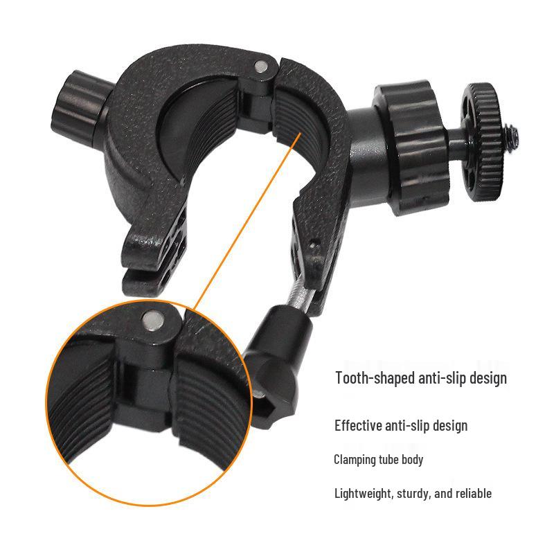 Adjustable Fixed Microphone & Camera Clip for Bicycles and Live Streaming