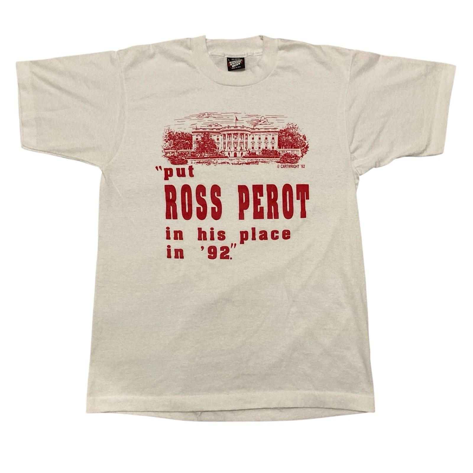 

Vintage 92 Ross Perot in the White House T-shirt L Single Stitch Made in USA S