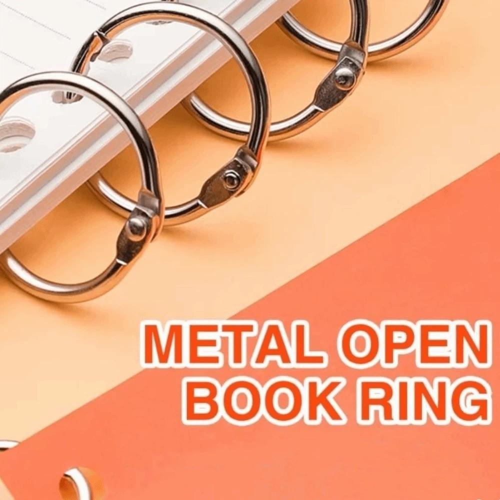 50/100Pcs O Ring Metal Binder Ring Sturdy Paper Binder Ring Loose Leaf Ring School Office Supplies