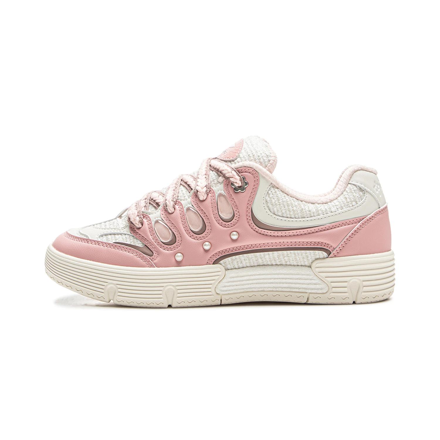 Li Ning Coral Classic Универсальные Модные Прочные Легкие Низкие Скейт-Кеды Женские кроссовки AECV020-3 36