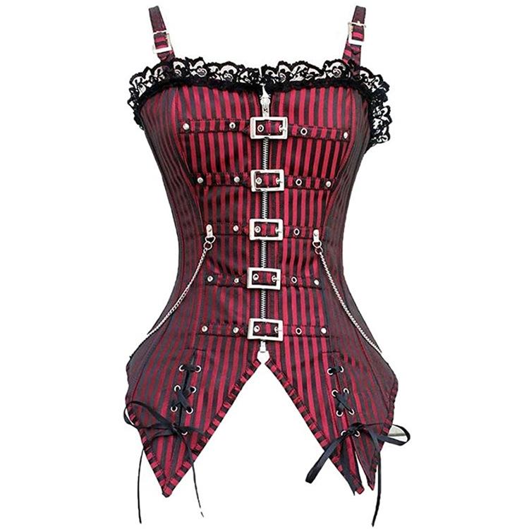 JYL TS zipper buckle punk Gothic court shapewear