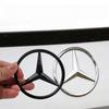 CSF1 9CM ABS Rear Trunk Emblem Badge Sticker Replacement Fit Mercedes Benz C180 E320 A200 CLA CLK CLS ML W164 W203 W204 W168 S320