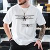 Airplane Monoplane Printed Tshirt Graphic Hipster Biplane Men T Shirt Hip Hop Mens Clothing Women Oversized Tshirt