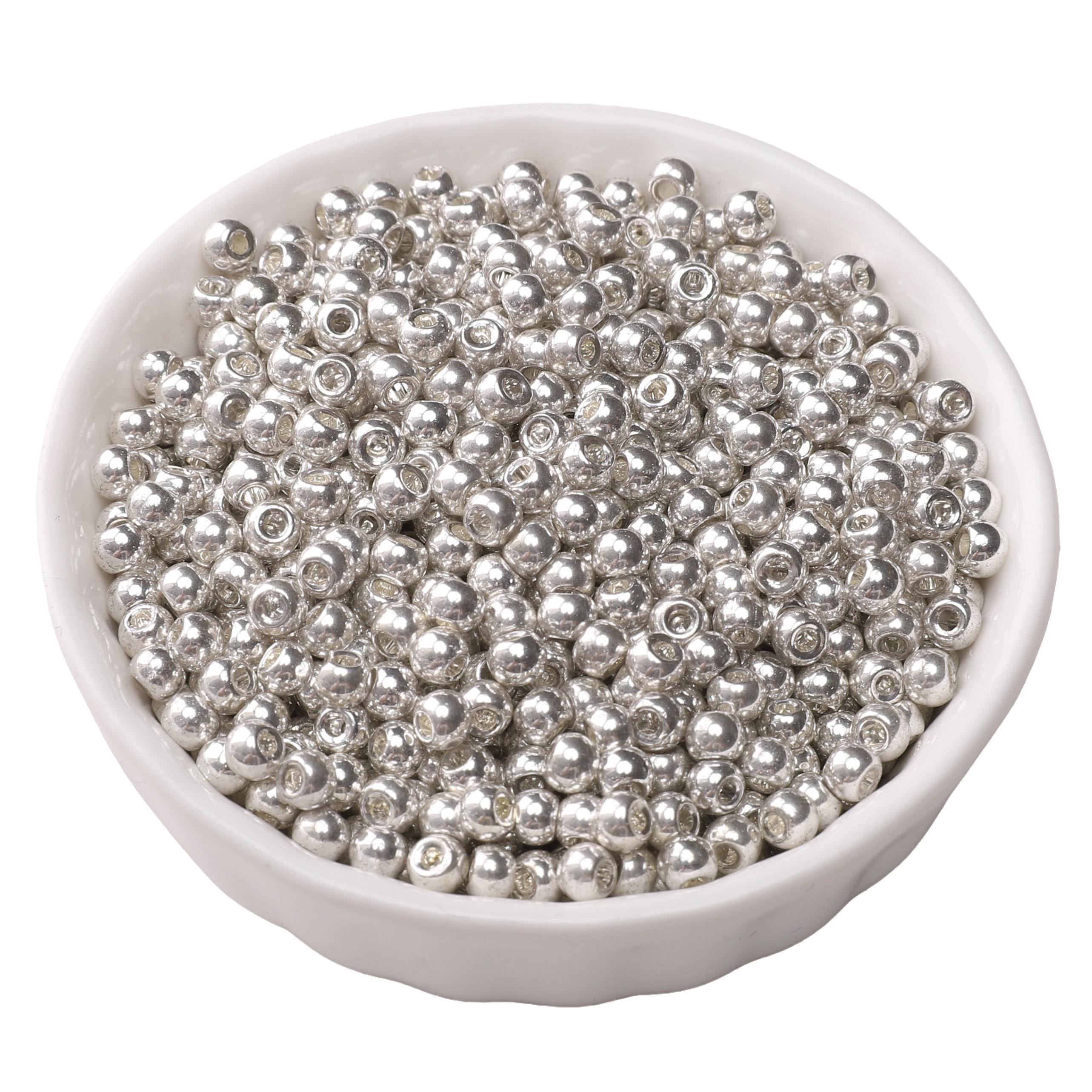 

160-5750 шт. Отечественные Супер Отличные С Высокой Сохраняемостью Цвета Стеклянные Бисер Для Изготовления Ювелирных Изделий DIY Аксессуары A-4mm 800pcs серебряный