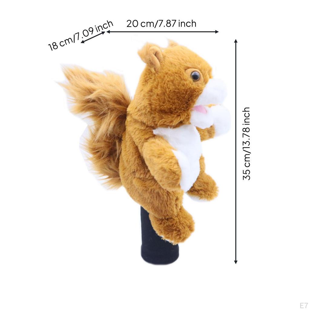Golf Driver Headcover Furry Animal Cute Soft Club Cover