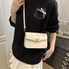 New Lock Solid Color Simple High-end Urban Commuter Versatile Atmospheric Shoulder Crossbody Bag Women