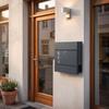 Lockable Mailbox with Viewing Panes WeatherResistant WallMounted Keys Sturdy Postbox