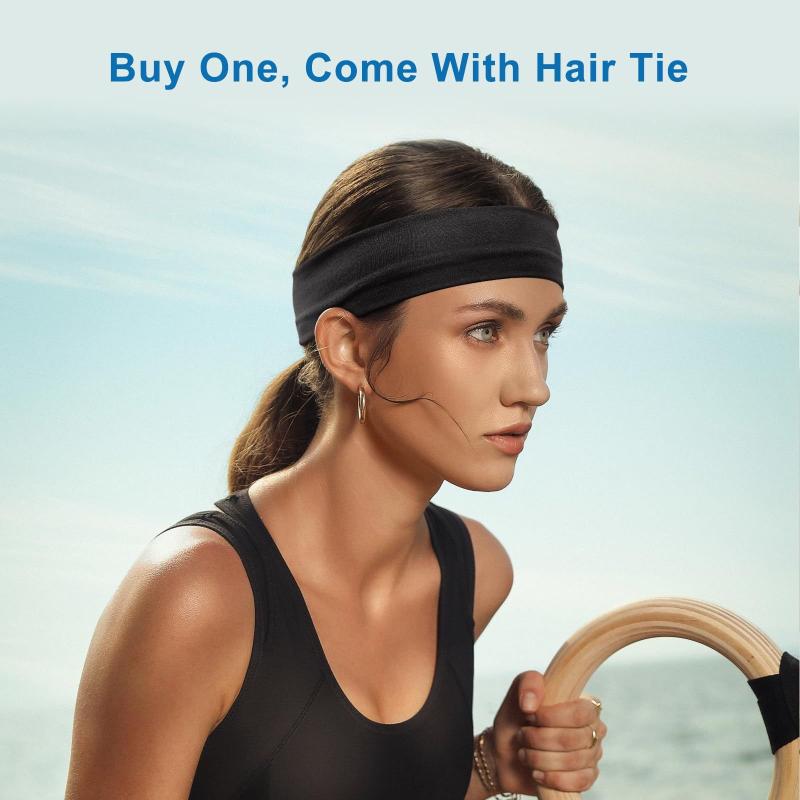 Stretchy Sports Yoga Hair Bands Solid Color Tennis Elastic Headbands Fitness Yoga Headwear for Women Hair Accessories Wholesale