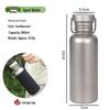 Titanium Sportwaterfles - Draagbaar, Lichtgewicht, Kookbaar voor Fietsen, Reizen, Kamperen