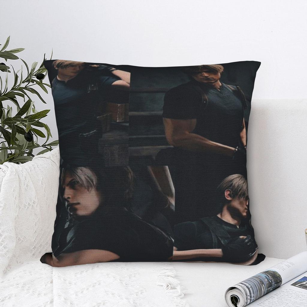 Y2K Home Leon Keneddy Residents Evils Decoration Pillowcases Accessories Pillow Cover Square Multiple Sizes
