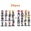 12/24Pcs/Set Naruto Shippuden Anime Figures Hinata Sasuke Itachi Kakashi Gaara Figure Toys Q Version Action Figurine Model Dolls