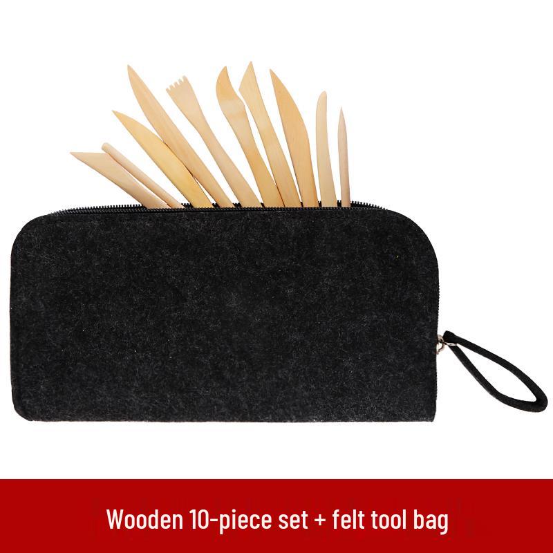 Zestaw narzędzi do rzeźbienia w glinie—Glinka olejowa, plastikowe nożyki do figurek DIY z gliny polimerowej i rzeźbienia w ceramice