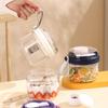 Versatile Large-Capacity Pudding and Salad Cup with Sauce Box & Spoon - Ideal for Home, Picnic, and Outdoor Use