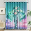 2 Pcs Hatsune Miku Blackout Curtains | Premium Soft Polyester | Excellent Drape & Cute Anime Vibe | Perfect Gift for Anime Fans