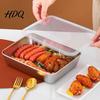 Multipurpose Kitchen Washing Basin Rectangular Stainless Steel Casserole Pan Food Box with Arc-shaped Handle Organizing And Storage Bin Large