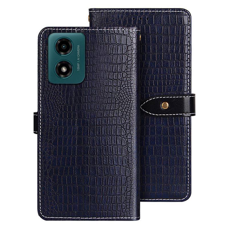 For Motorola Moto E14 4G/G04 4G/G04s 4G/G24 4G Case Crocodile Texture Wallet Leather Phone Cover