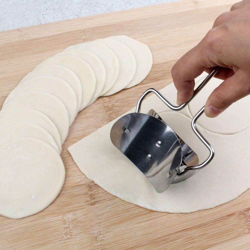 Stainless Steel Stainless Steel Dough Press Practical Dough Cutter Dough Circle Roller Home