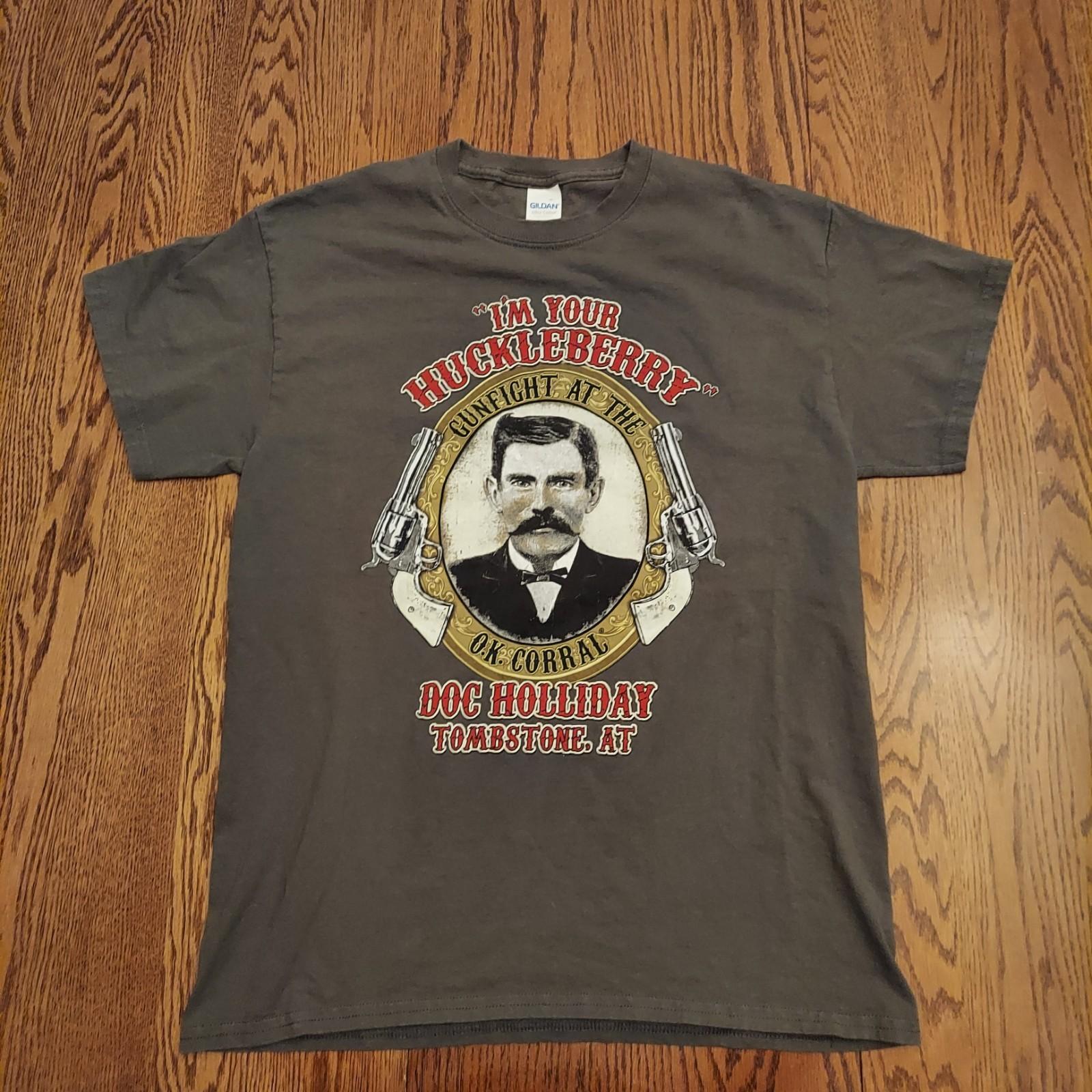 Doc Holliday Tombstone Movie T Shirt Men Size Medium Unisex T-Shirt S