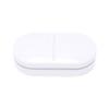 Tablets Splitter 3 in 1 Stainless Steel Portable Accurate Cutting Tablets Cutter for Travel Home White