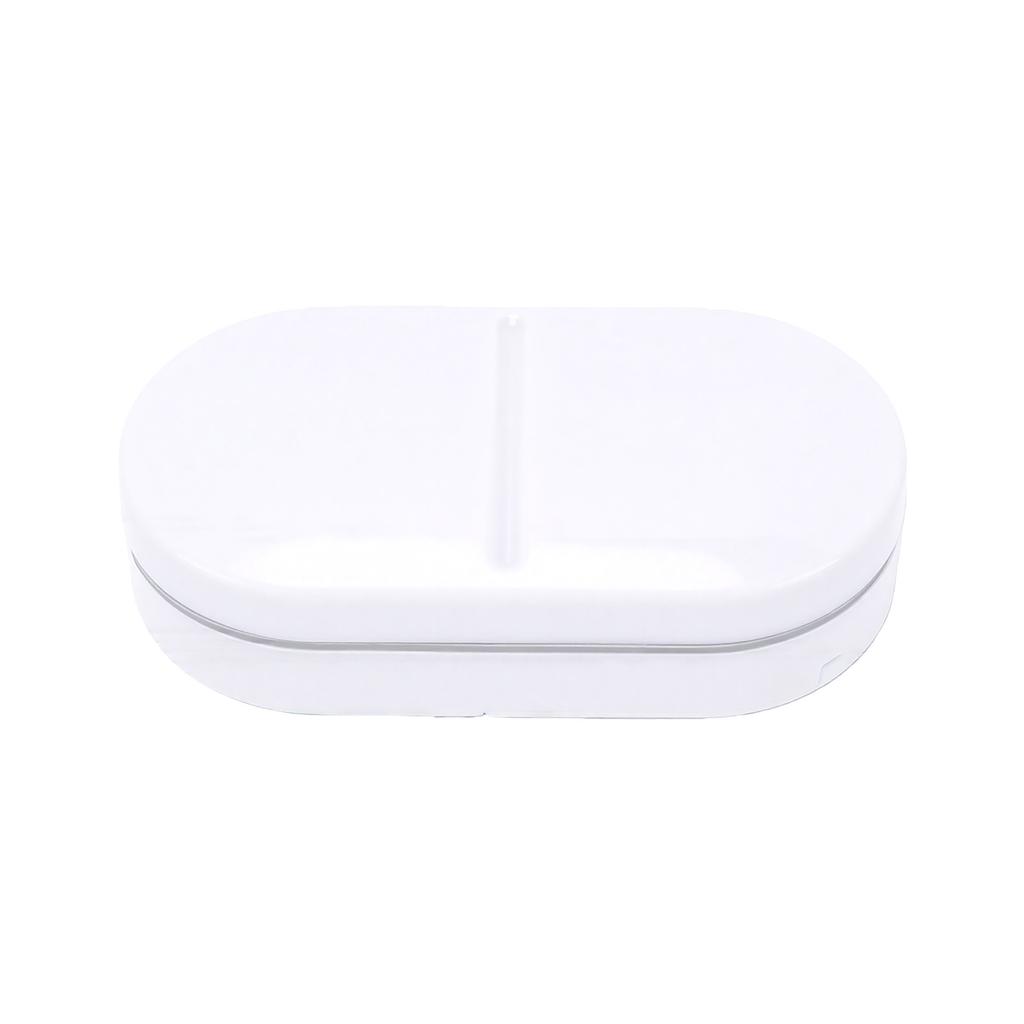 Tablets Splitter 3 in 1 Stainless Steel Portable Accurate Cutting Tablets Cutter for Travel Home White