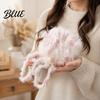 Smooth Weaving Yarn 33M Faux Fur Blend Yarn Soft Fuzzy Mohair for Crochet Thread Knitting DIY Sweater Scarf Hat Colorful Craft Beginners Knitting