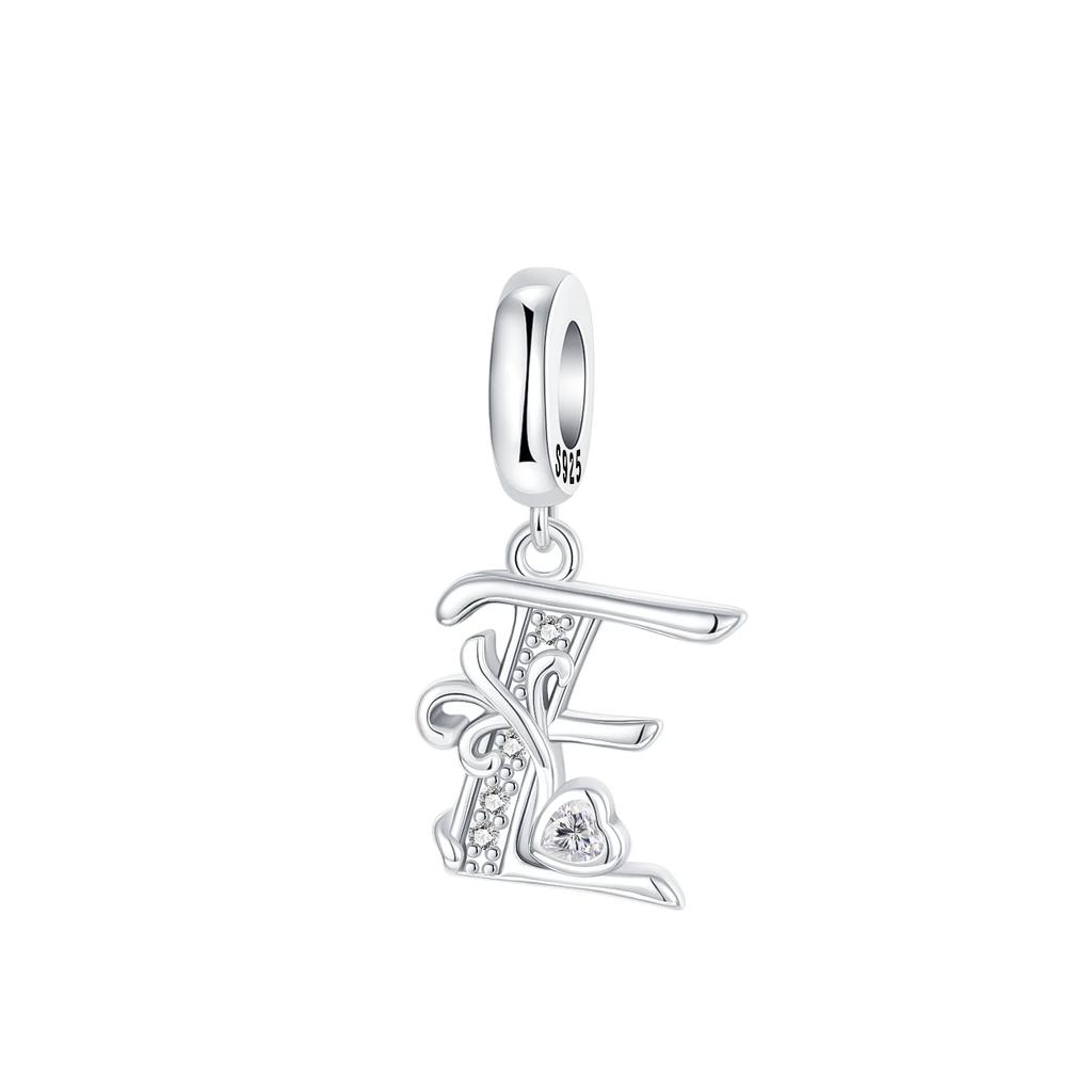 Originale DIY A-Z Alphabet Anhänger Perle Kupfer Eingelegter Zirkon Liebesbriefe Dangle Schmuck Geschenk Passend für Armreif