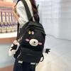Panda Backpack Student Schoolbag Women's College Style Large Capacity Lightweight Backpack