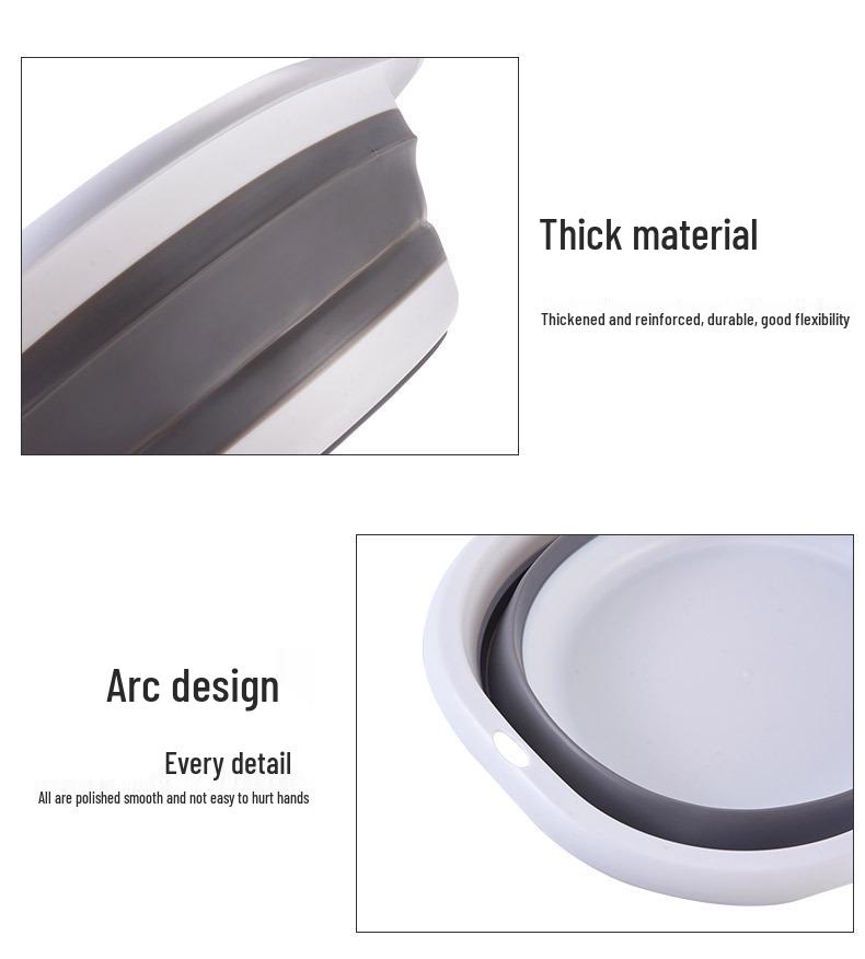 Portable Square Folding Washbasin - Ideal for Baby Baths, Outdoor Use, and Dormitory Laundry