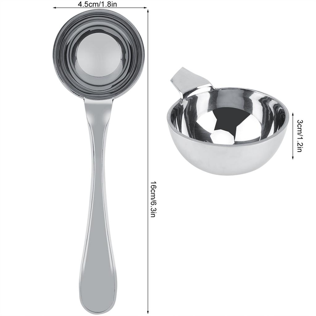 Edelstahl   Handgriff T Kaffee Messlöffel Schaufel Esslöffel (15ml)