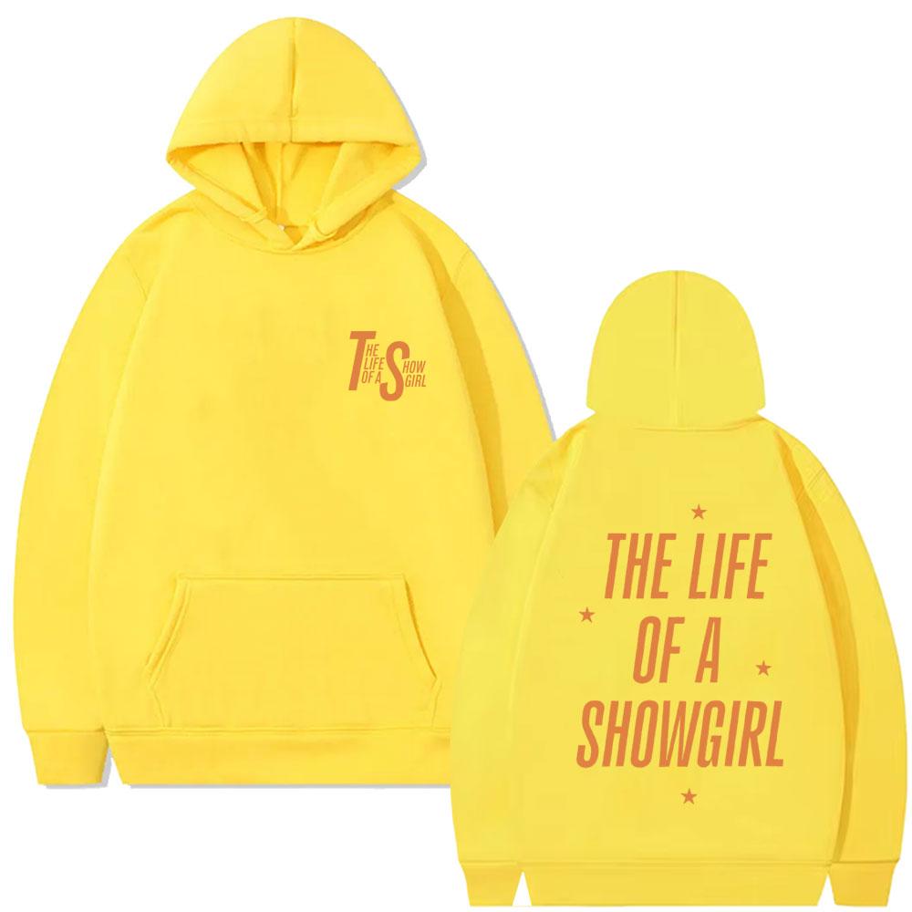 The Life of A Showgirl Album Merch Hoodie Men Women Fashion Oversized Pullover Unisex Vintage Casual Fleece Sweatshirt
