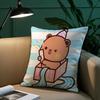Couple Cartoon Bubu Dudu Pillow Case Plush Fabric Soft Pillowcase Double Sided Print Sofa Cushion Cover Throw