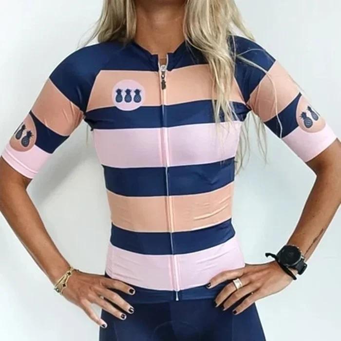 Tres Pinas Top Maglia da Donna Abbigliamento da Ciclismo Ciclismo Mtb Abbigliamento Maglia Ciclismo Estiva Maniche Corte Aerodinamiche Pantaloncini Uniforme Squadra Outdoor