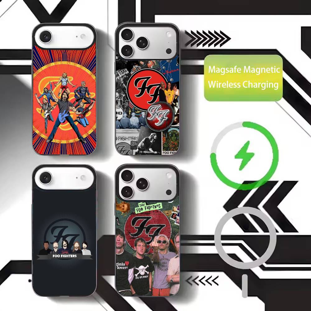 Foo F-Fighters band Phone Case For iPhone17,16,15,14,13,12,11 Plus,Pro Max Magnetic For Magsafe Wireless Charging