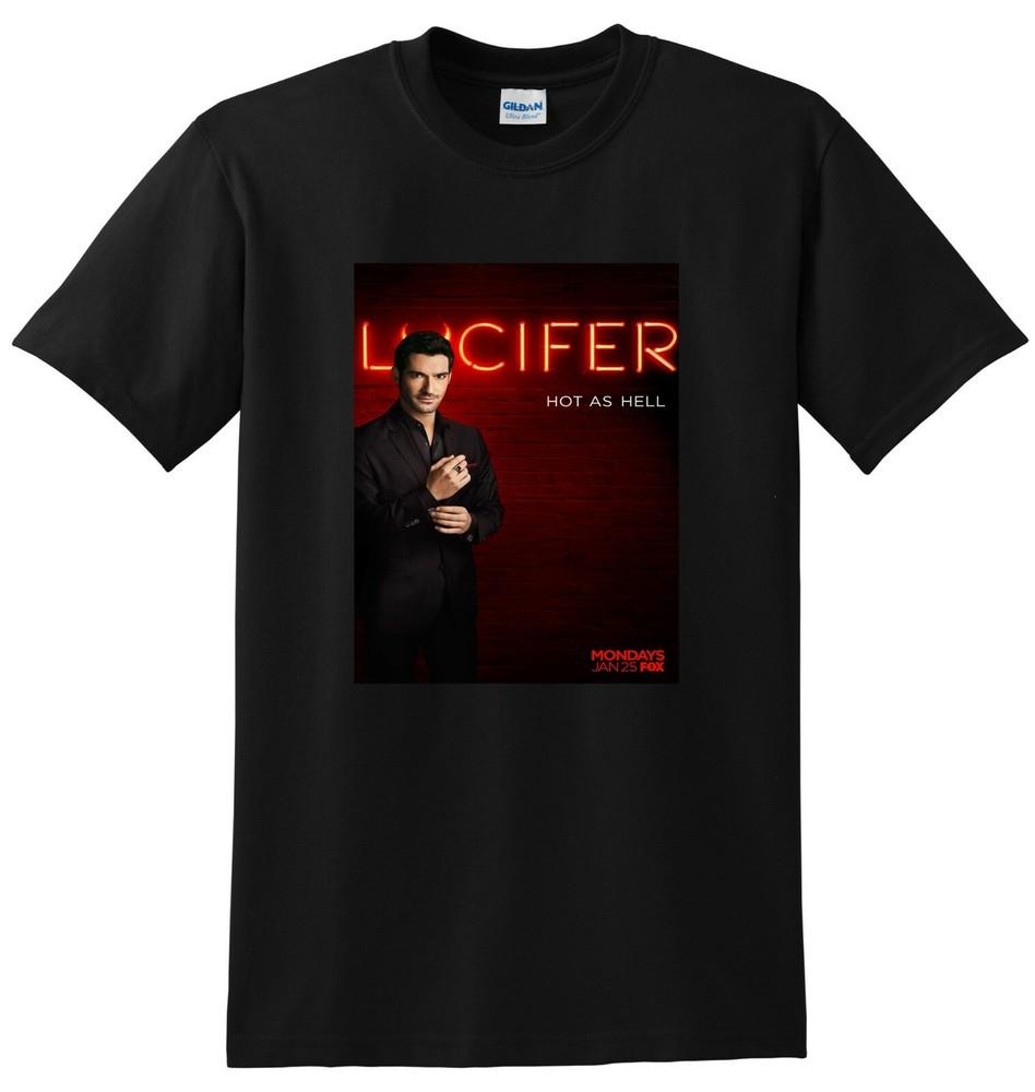 T-SHIRT LUCIFER serie TV stagione 1 2 3 poster tee PICCOLA MEDIA GRANDE XL T-Shirt Unisex