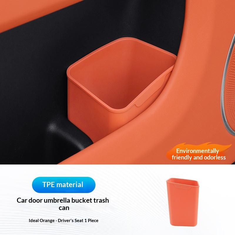 Tpe Car Door Storage Box Trash Can Multifunctional Auto Door Storage Bucket Umbrella Organizer For Car Accessories