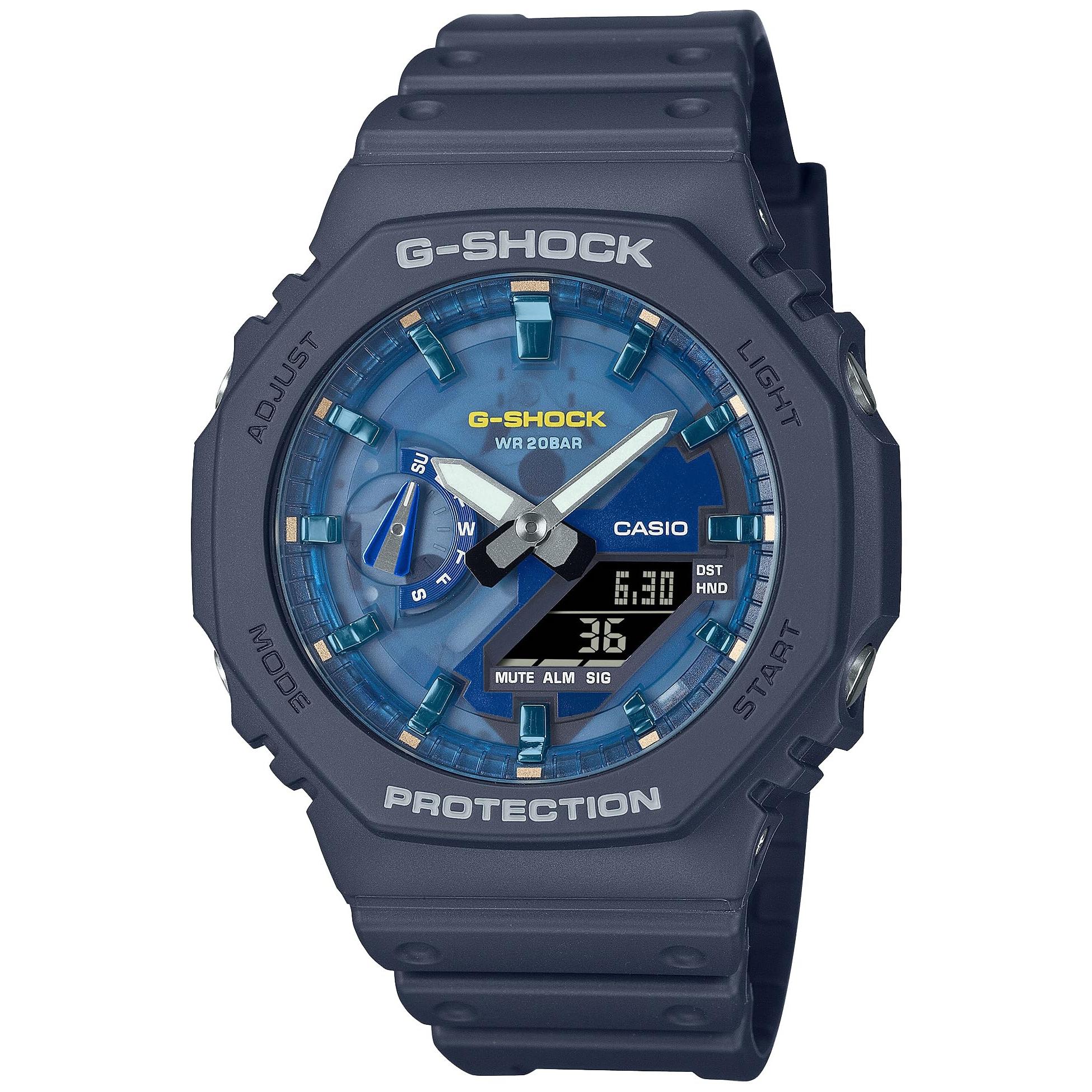 

Casio G-SHOCK Men s Watch GA-2100AS-2AJF Oasis of Day and Night Eco-Friendly Gray [Japan Domestic Model]