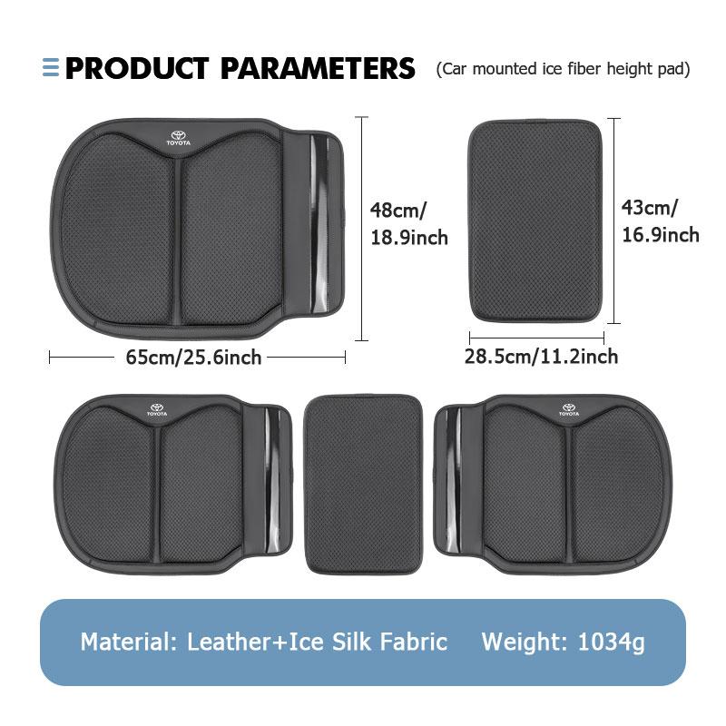 Hub Caps Car Seat Cushion Increase Height Fatigue Relief Anti-slip Pad For Toyota Corolla Yaris Aygo Prius RAV4 CHR Camry Auris