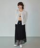 Wove Moment Daisy Layered Maxi Skirt Black Wbdfsk002Bk