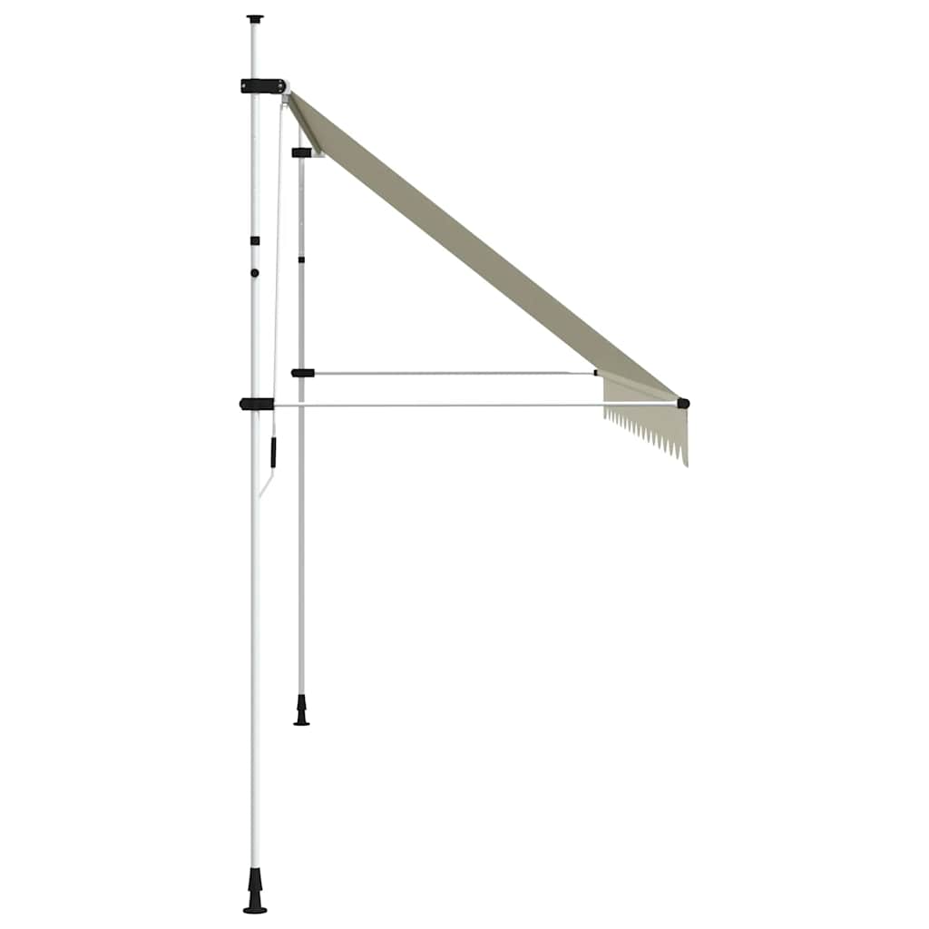 Retractable Awning Manual Operation 400 cm Cream White