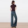 Women's Retro High-Waist Wide-Leg Jeans - Autumn 2025 Collection, Loose Fit, Slimming, Straight-Leg, Floor-Length, Micro Flare.