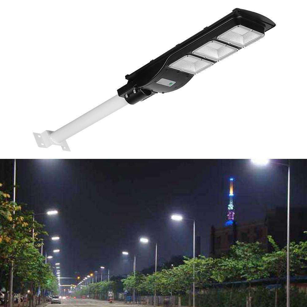 90W LED Solar Powered Street Light Outdoor Radar Sensor Lights Induction Waterproof Lamp
